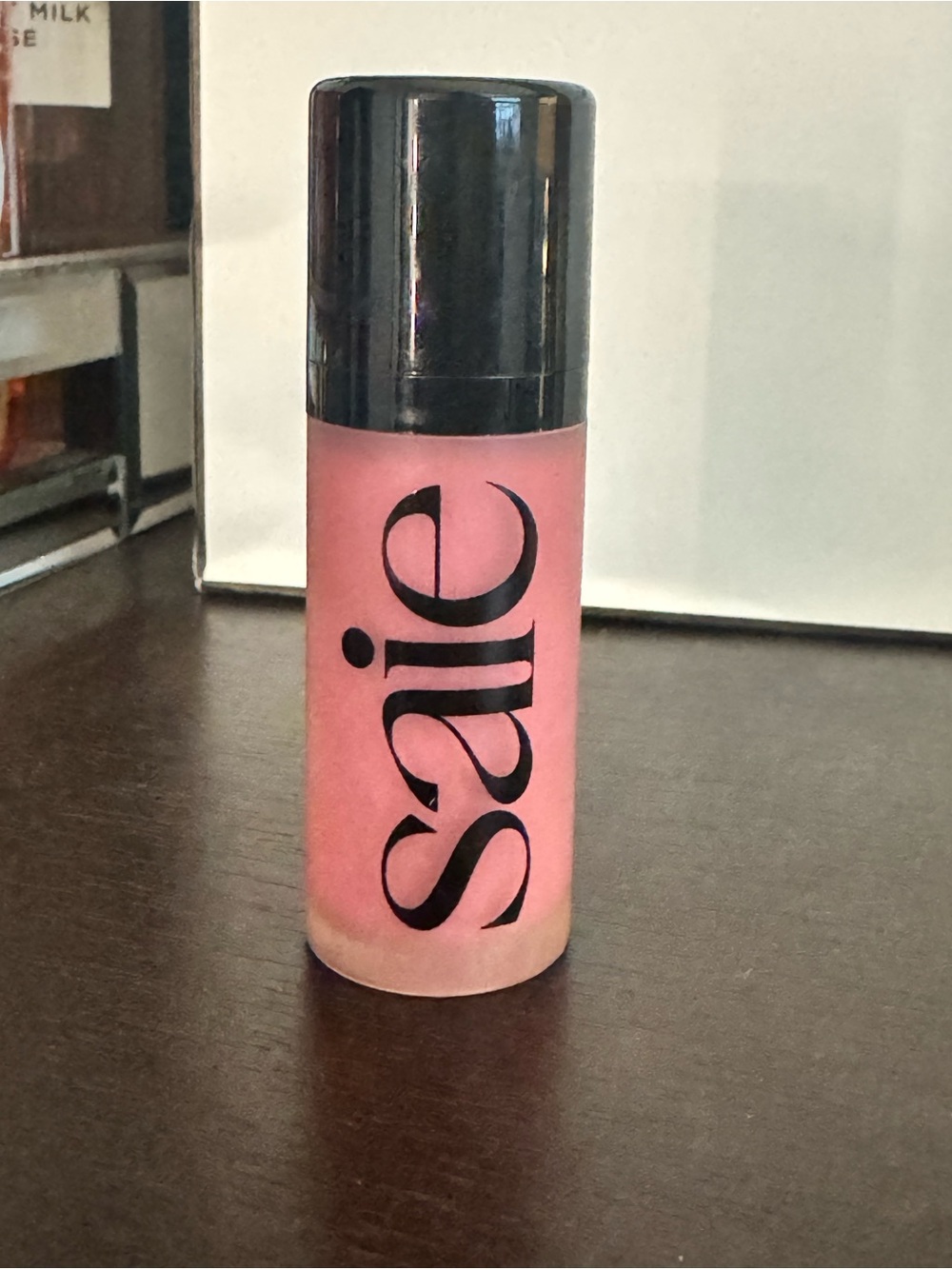SAIE Dew Blush Liquid Cream Blush in color baby
